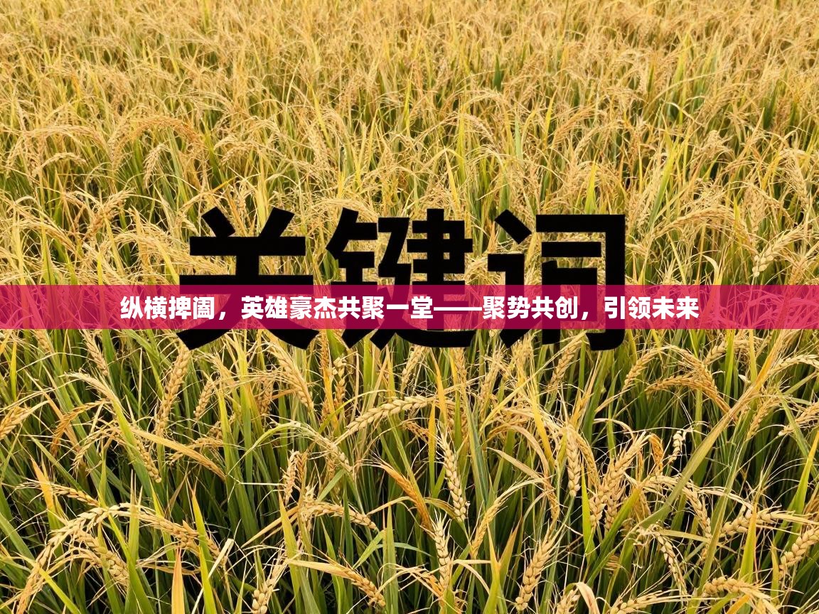 纵横捭阖，英雄豪杰共聚一堂——聚势共创，引领未来