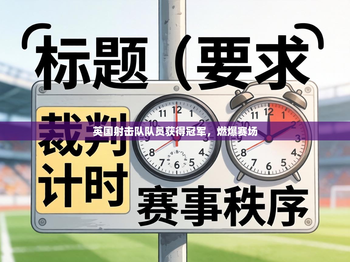 英国射击队队员获得冠军,燃爆赛场